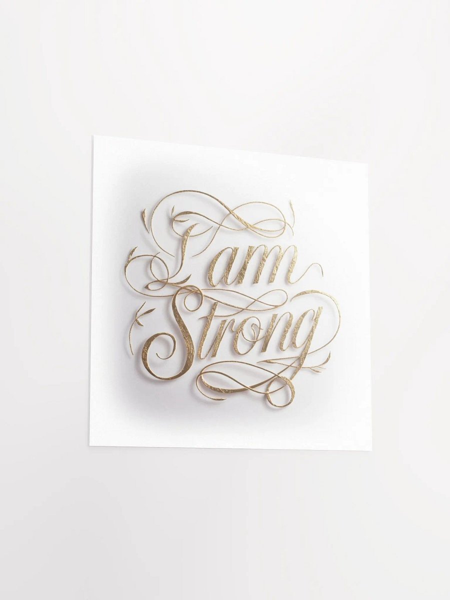 Self-Love Affirmation Art for Goal Manifestation and Self-Care - I am strong product image (4)