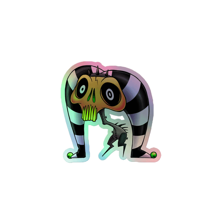 HOLO GRINKLE STICKER product image (1)