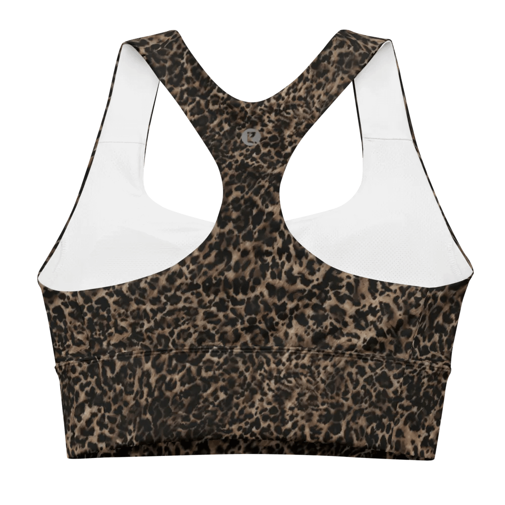 High-Impact Bra "Chic Dark Brown Leopard" Printed product image (4)