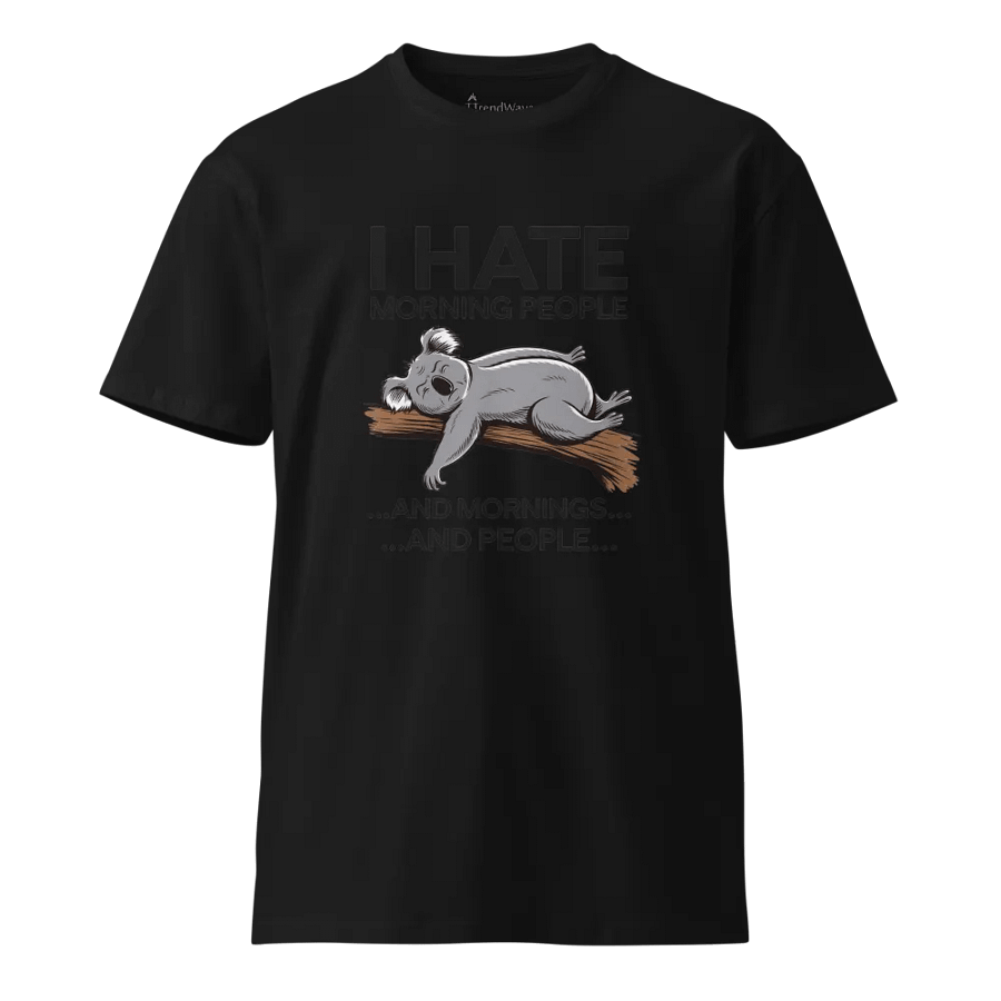 Koala’s Morning Mood AS Colour Unisex Premium T-Shirt product image (1)