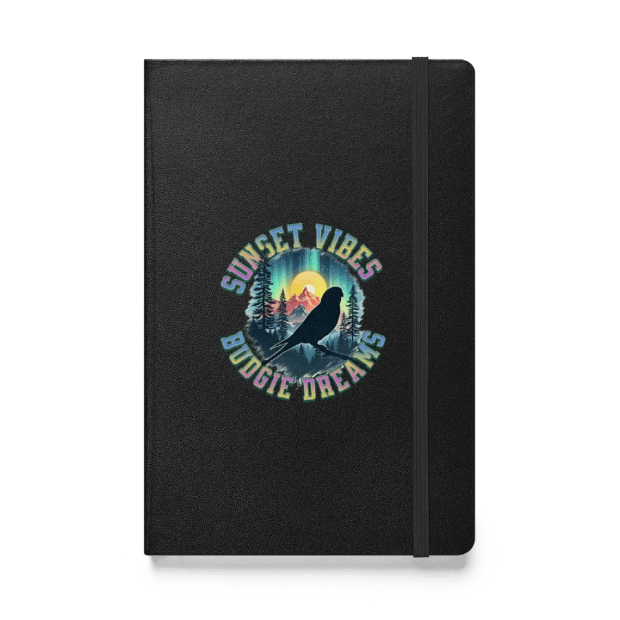 Sunset Vibes Budgie Dreams Hardcover Notebook product image (1)
