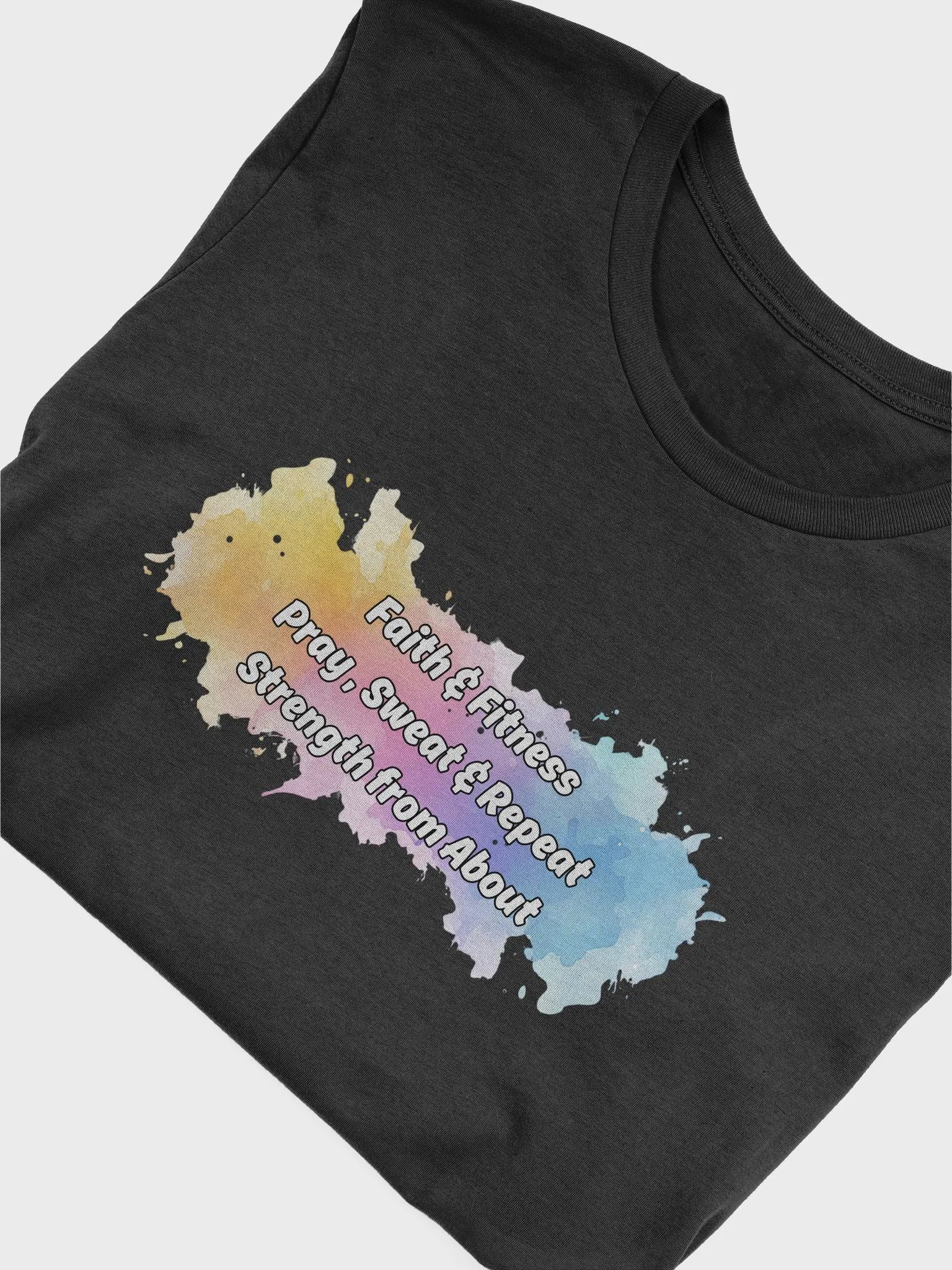 Faith & Fitness Christian Workout - Pray, Sweat & Repeat T-Shirt product image (27)