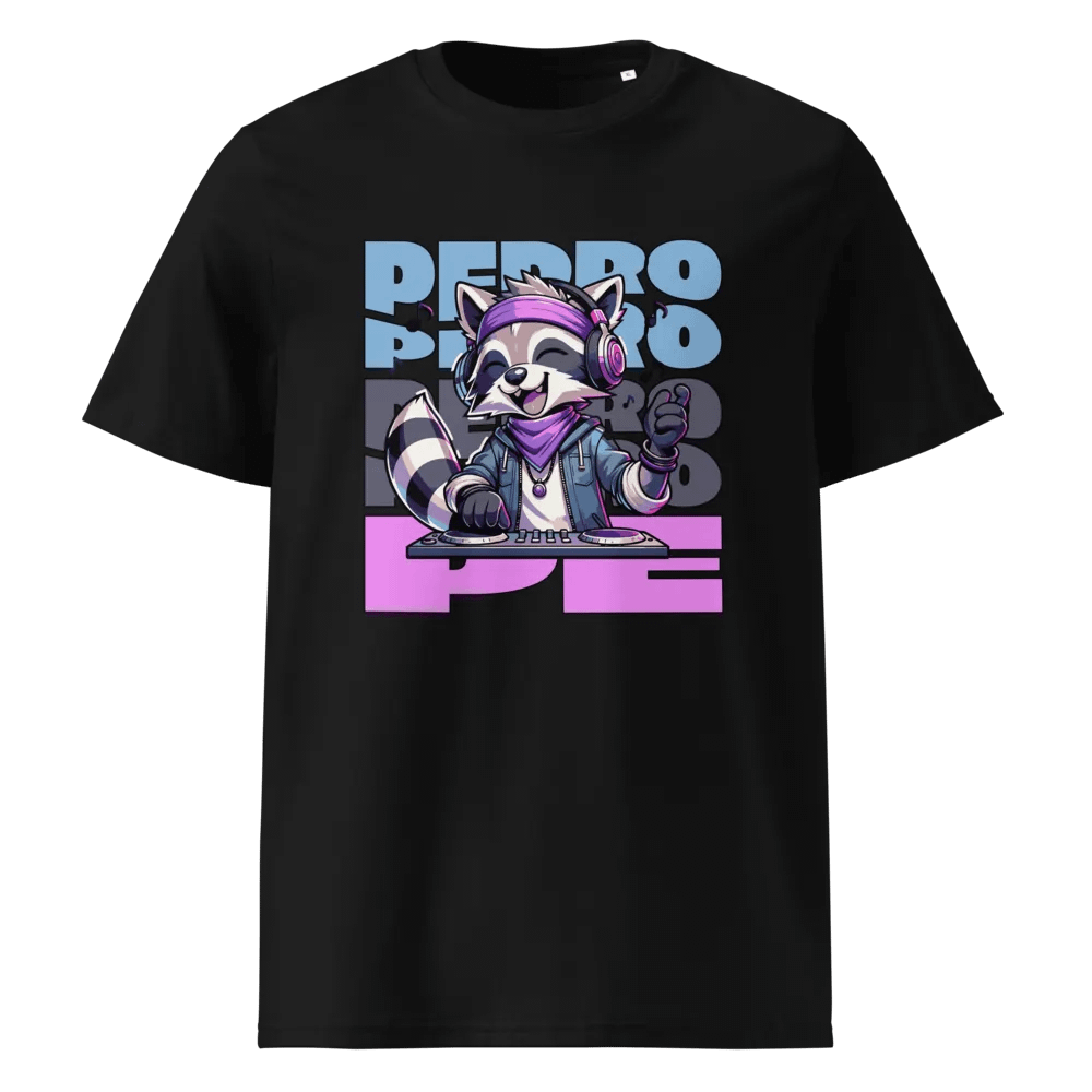 DJ Raccoon Groove Pedro Pe - Organic Cotton T-Shirt product image (1)