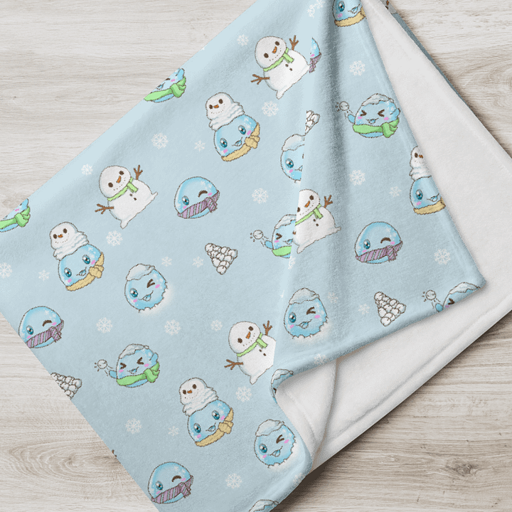 Snow Slime Throw Blanket product image (1)