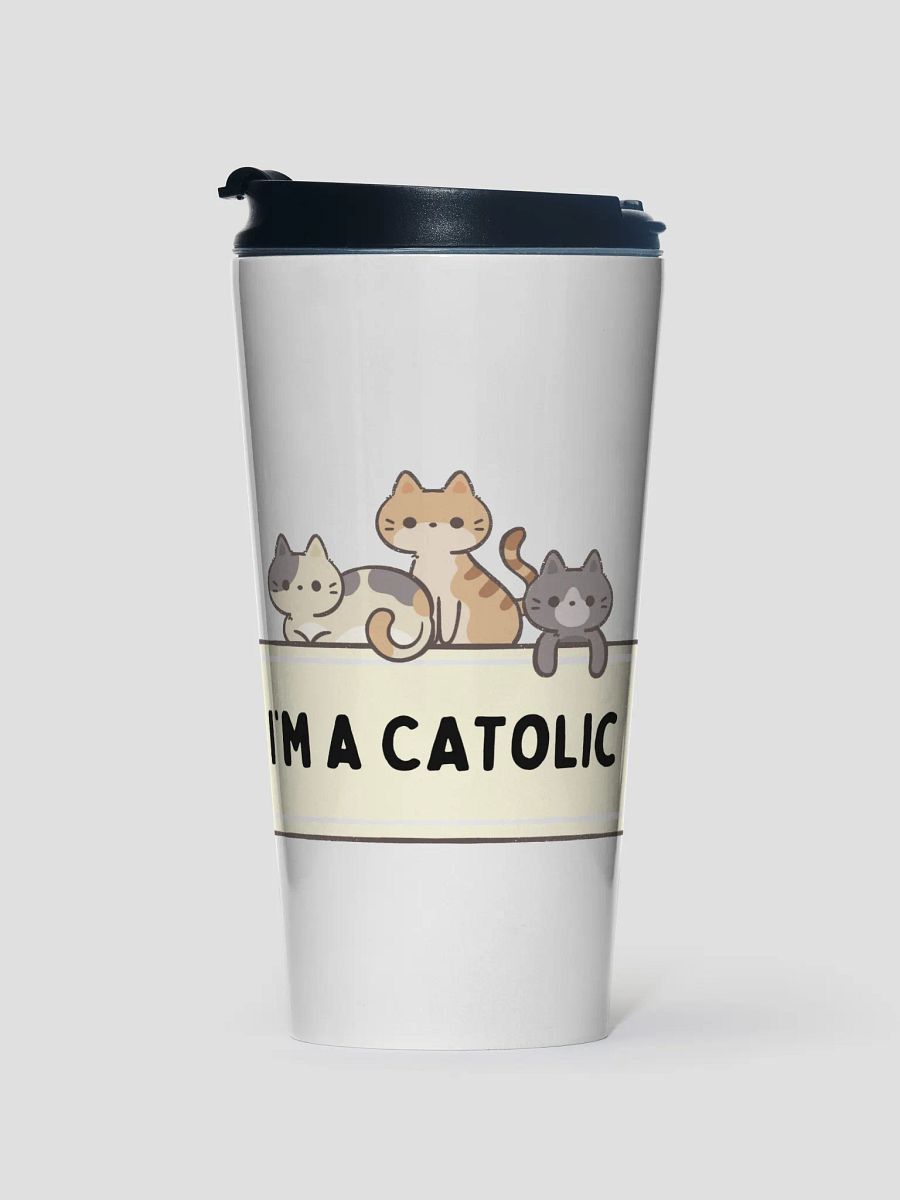 Catolic Cuteness Stainless Steel Travel Mug product image (1)