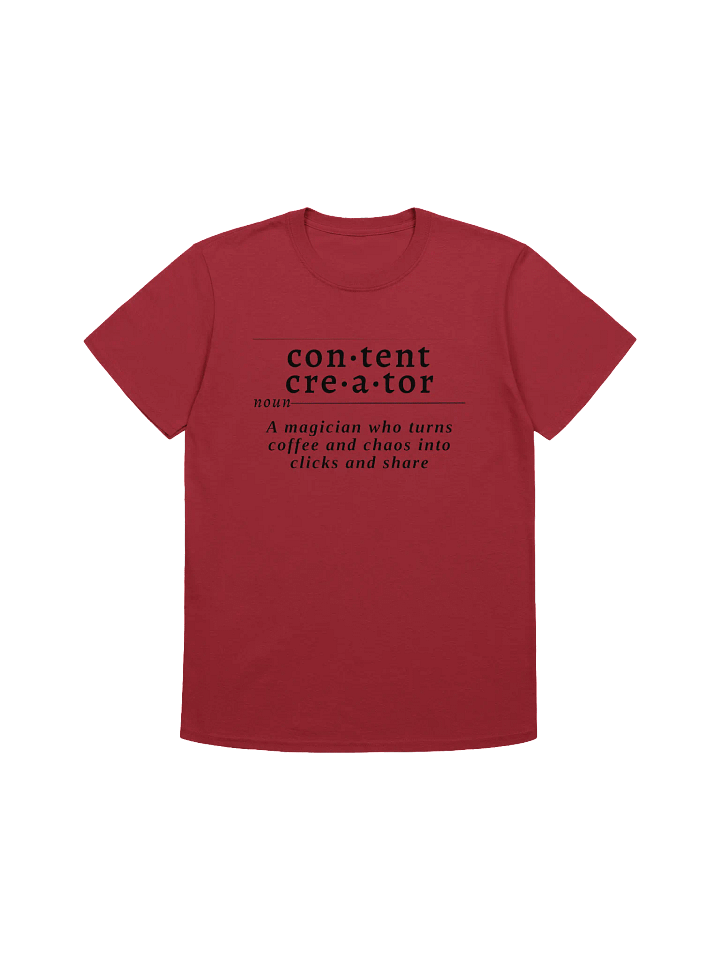 Content Creator Def Unisex Tee v1 product image (1)