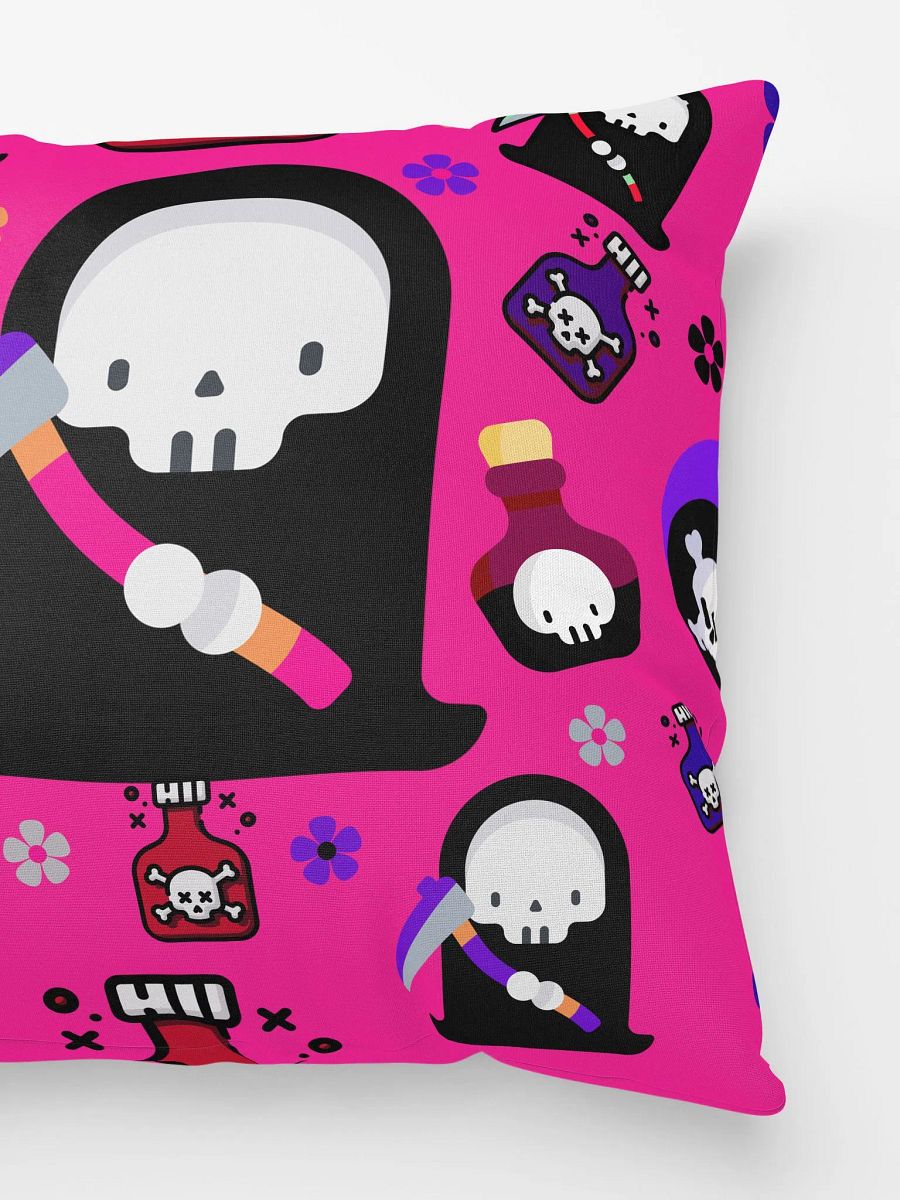 Pink Grim Reaper All-Over Print Pillow product image (5)
