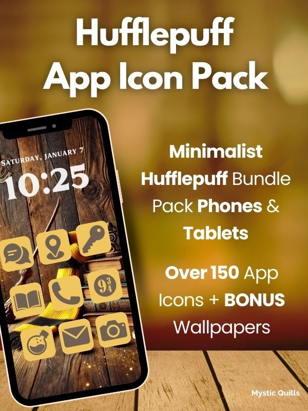 Hufflepuff Minimalist App Icon Pack for Phones and Tablets product image (1)
