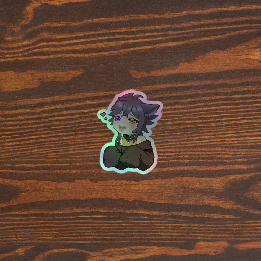 WolfcatRisi Good Girl Holographic Sticker product image (5)