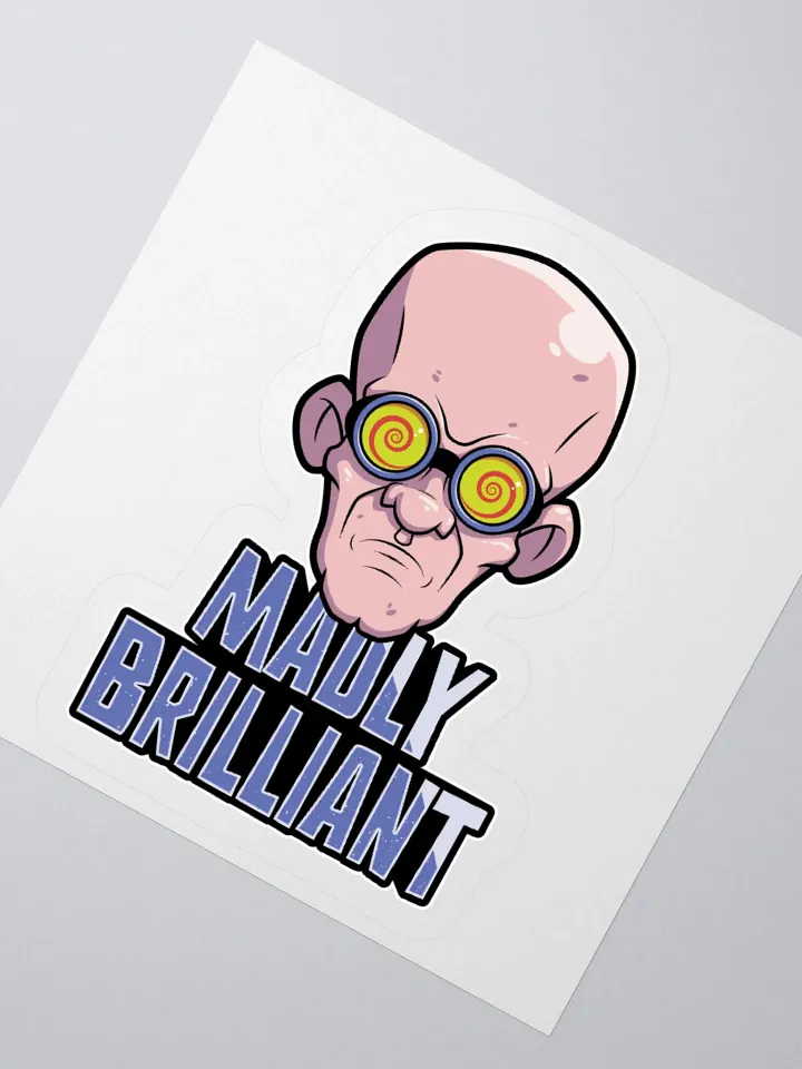 Funny College Student Sticker – Madly Brilliant Design product image (6)