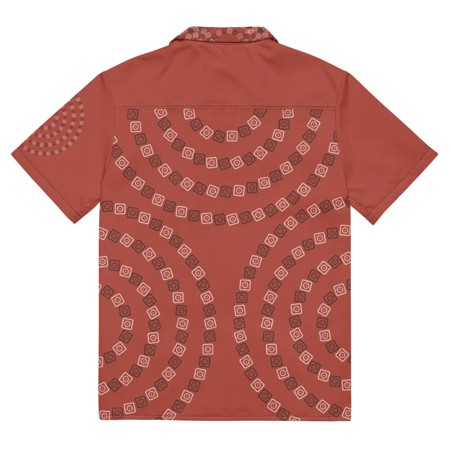 Optical Sun Icon / MO Hawaiian Shirt / Red product image (12)