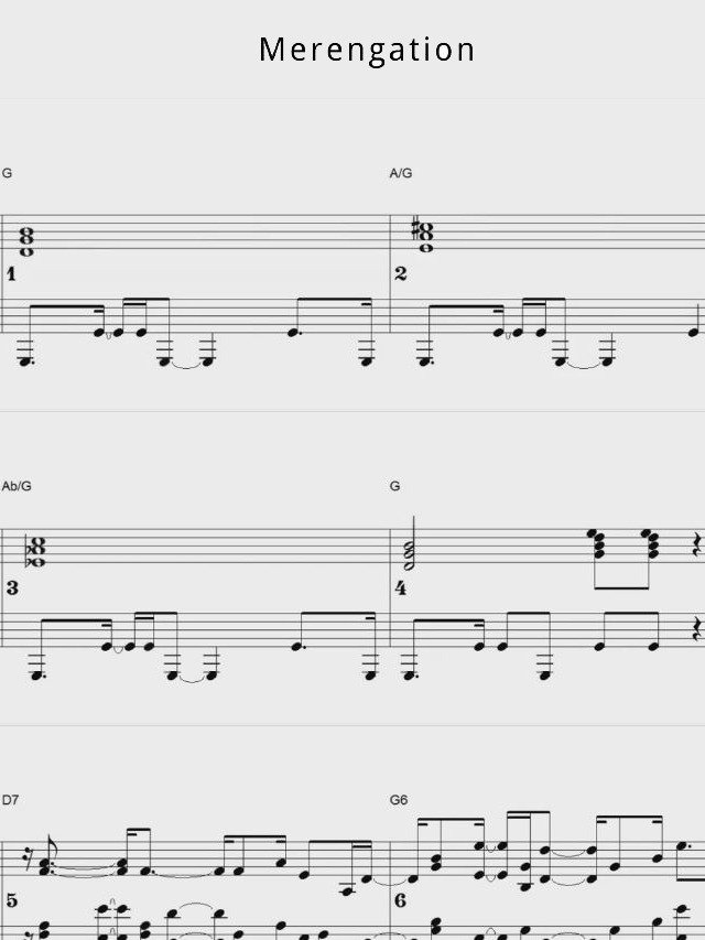 Merengation - Piano sheet music product image (1)