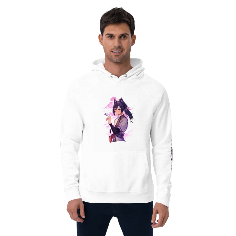 Unisex Eco Raglan Hoodie - Standard | Light Mode product image (1)