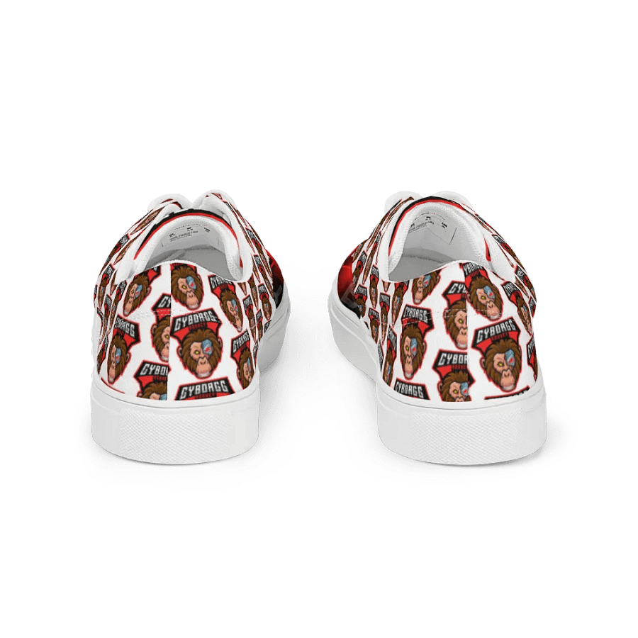 CyborggMonkey Red Pattern Men's Shoes product image (6)
