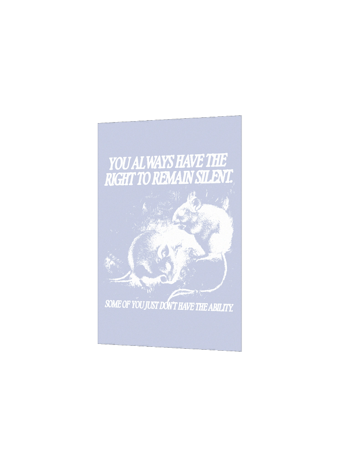 Remain Silent Poster product image (16)