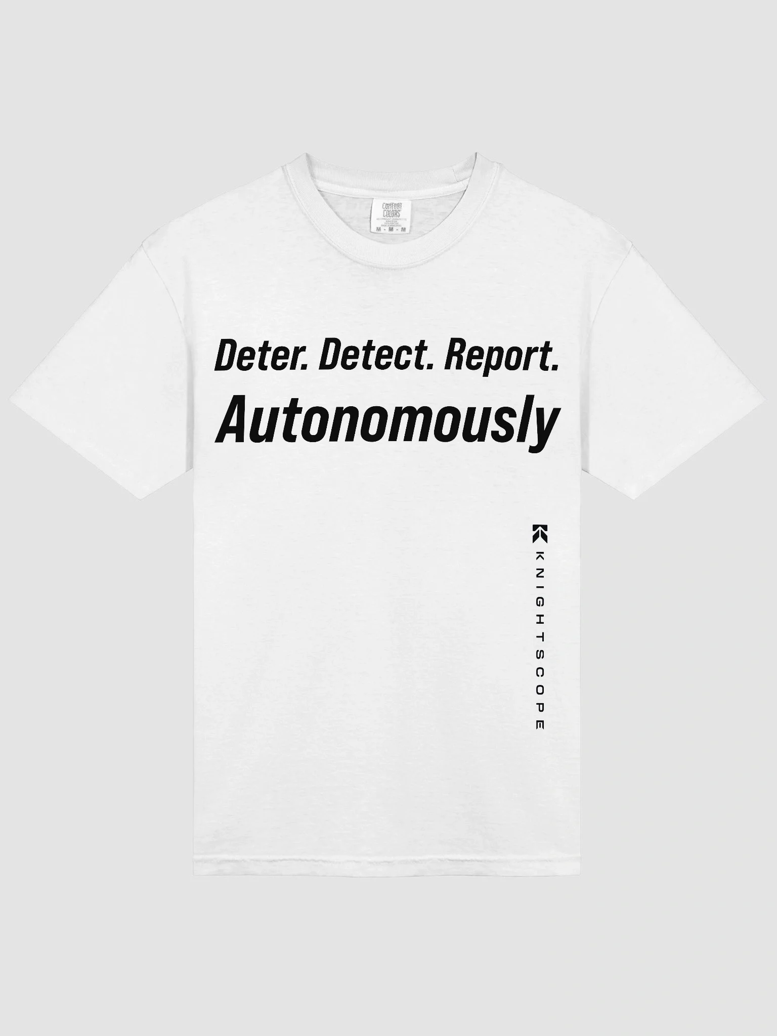 Deter. Detect. Report: T-Shirt - White product image (3)