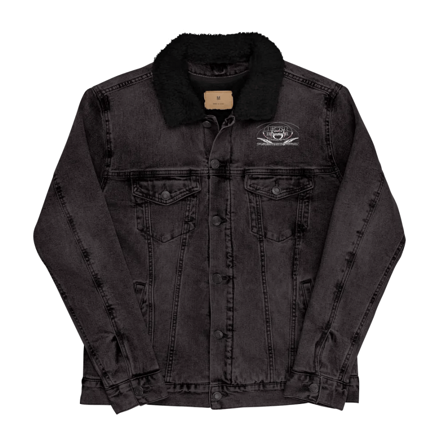 Fight Hard Earn Respect - Embroidered - Unisex Sherpa Denim Jacket product image (3)