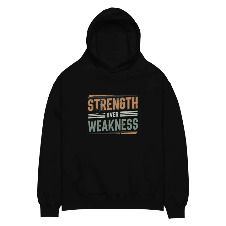Strength Over Weakness Distressed Hoodie product image (2)