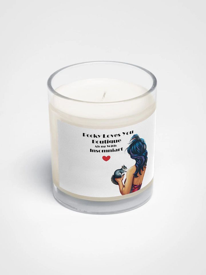 soy candle with pooky, his mama and each of their companies! product image (2)