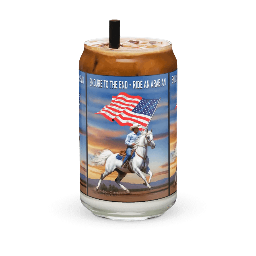 Arabian Rider Flag Glass product image (36)