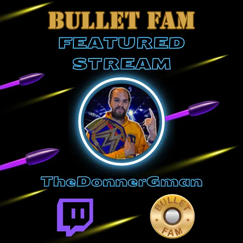 ⚡ Spotlight ON, chat ready! ⚡ 
The Bullet Fam’s Featured Streamer tonight is thedonnergman! 
Come vibe, laugh & make memories...