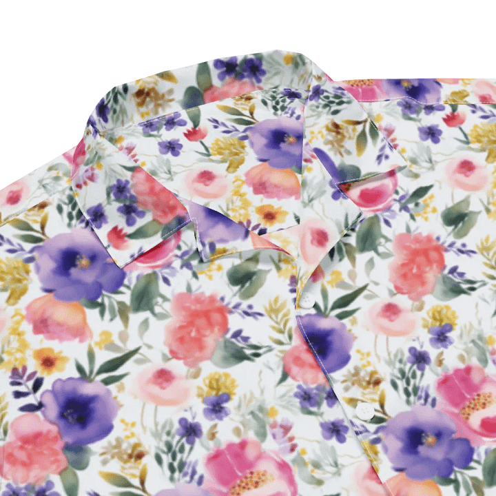 PINK AND PURPLE FLOWERS HAWAII SHIRT product image (2)