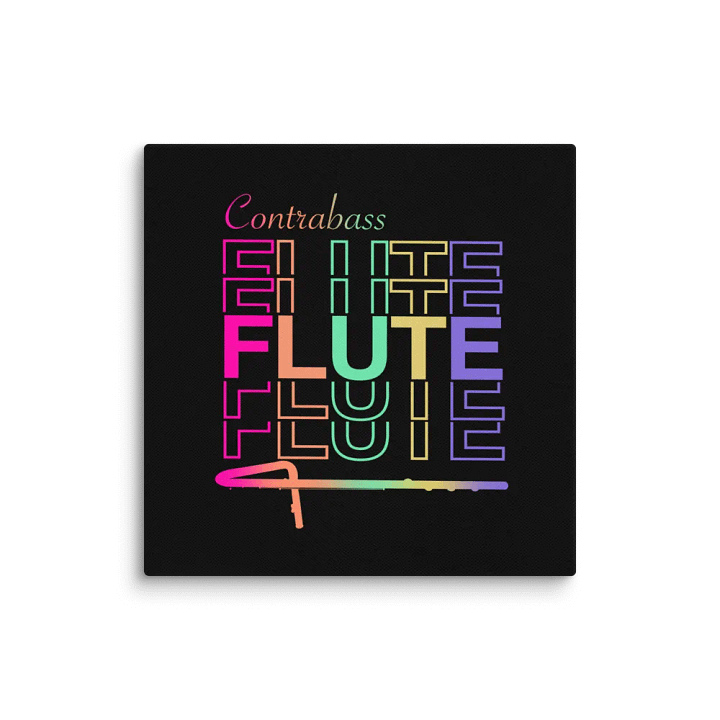 Symmetrical Flute Graphic Canvas - Contrabass Flute product image (1)