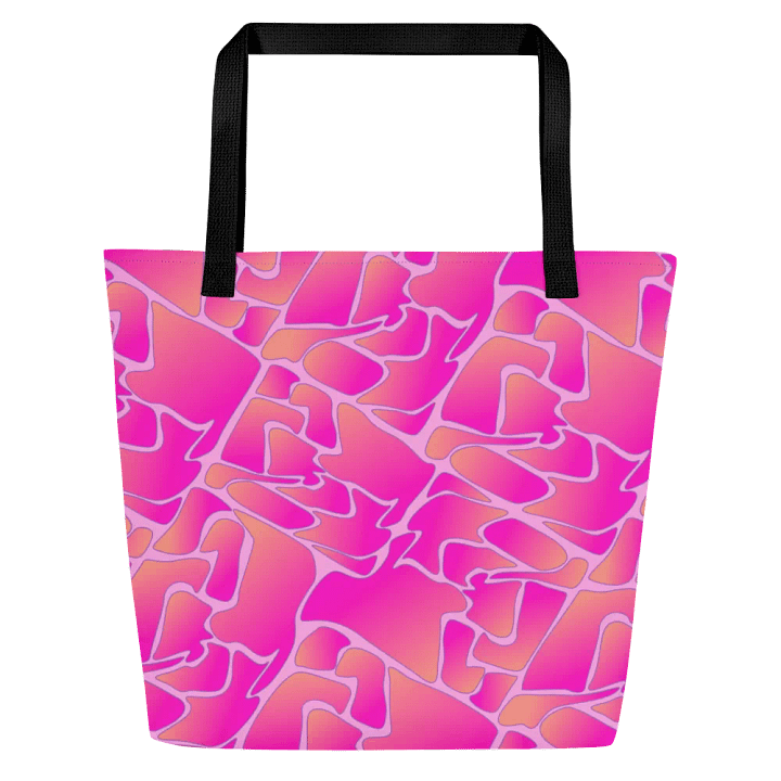 Crazy Paving Pink Pattern All Over Print Tote product image (2)