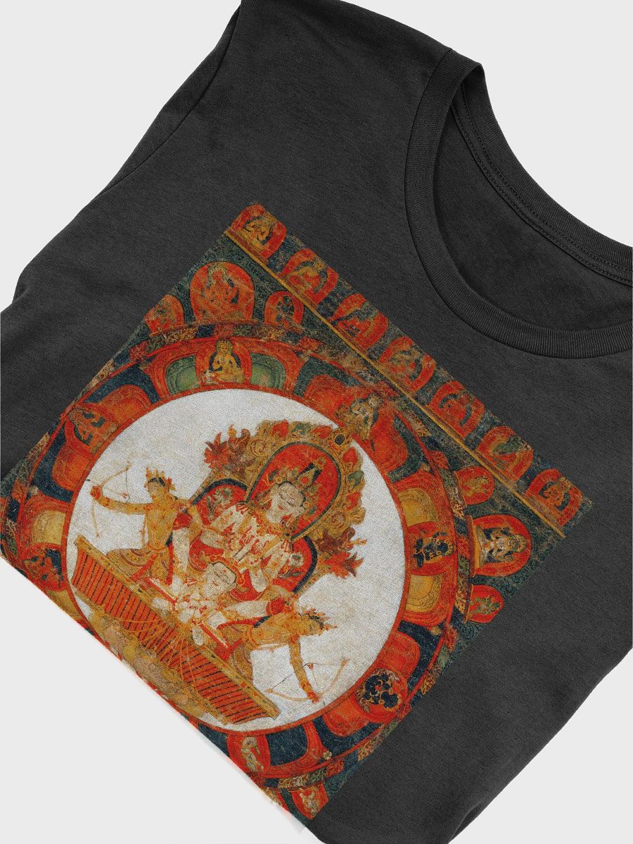 Mandala of Chandra, God of the Moon Traditional Buddhist Thangka Art T-Shirt product image (5)