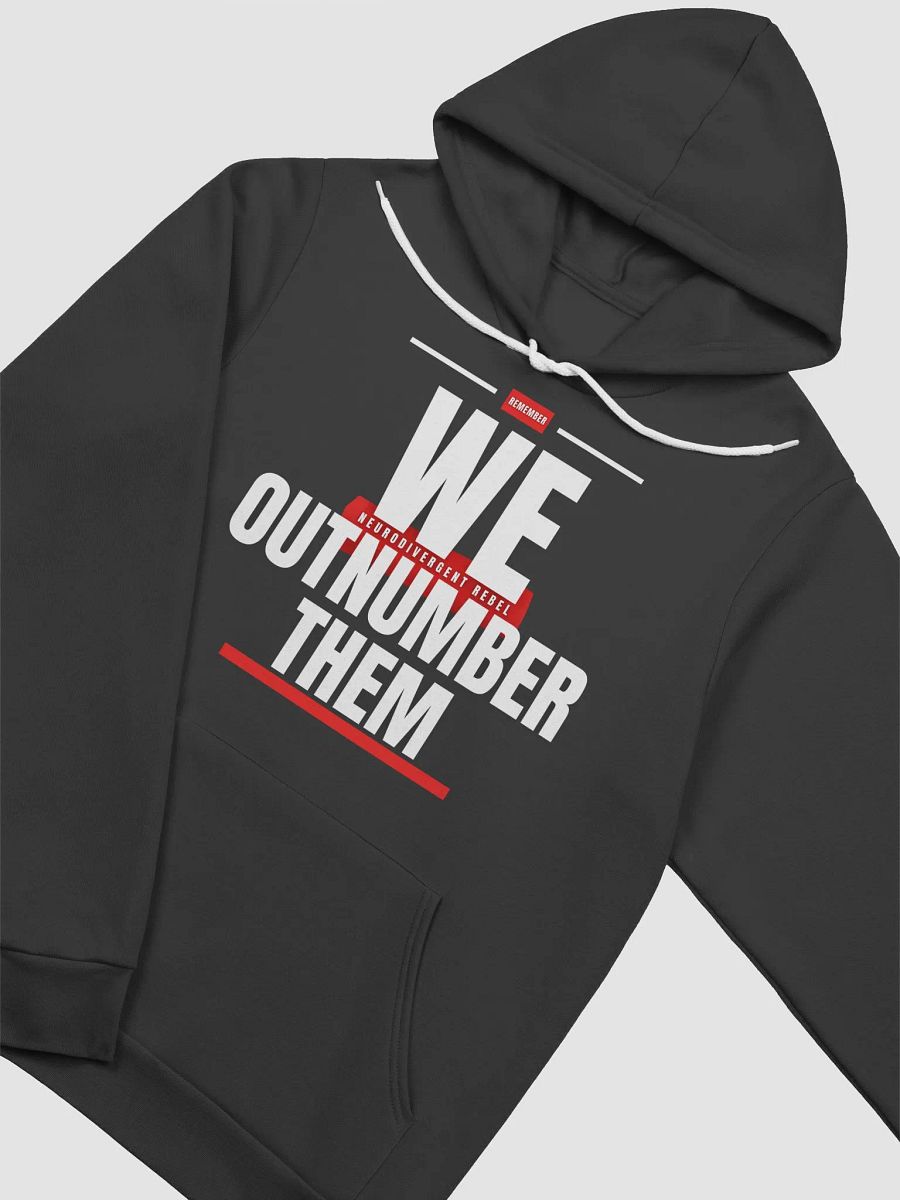 NeuroDivergent Rebel - We Outnumber Them Super Soft Hoodie product image (3)