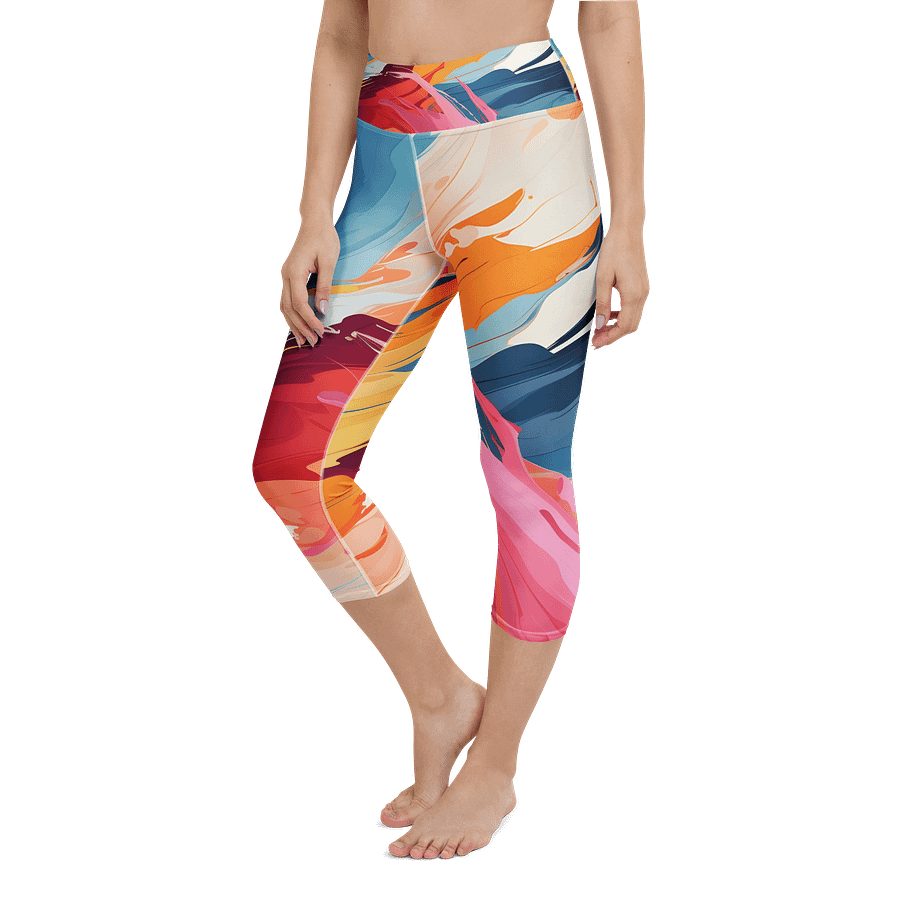 Abstract Print Workout Capri Leggings product image (6)