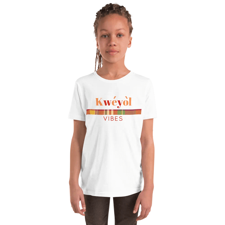 Kwéyòl Vibes Youth T-Shirt product image (86)