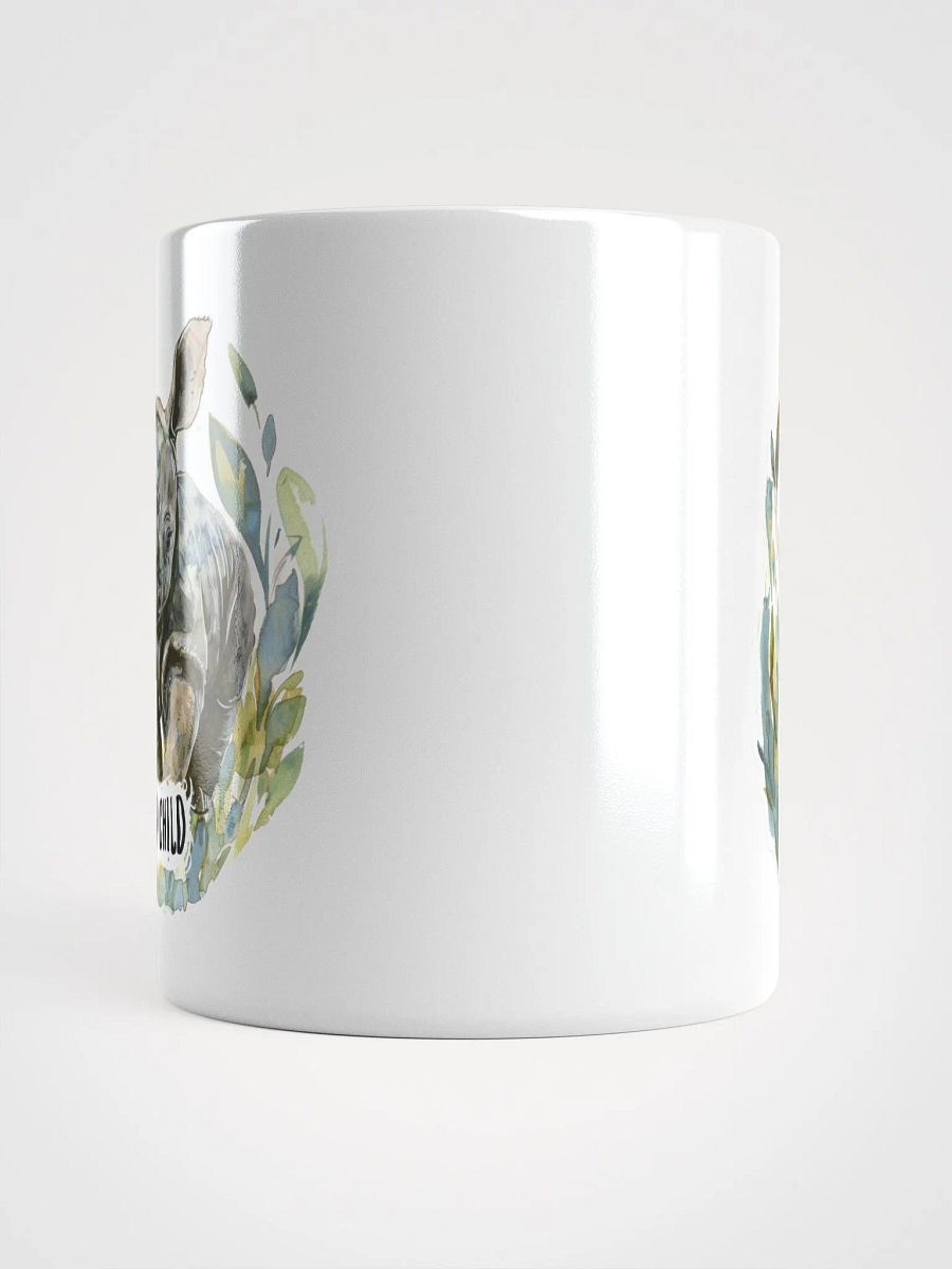 Wild Child Rhino White Glossy Mug product image (6)