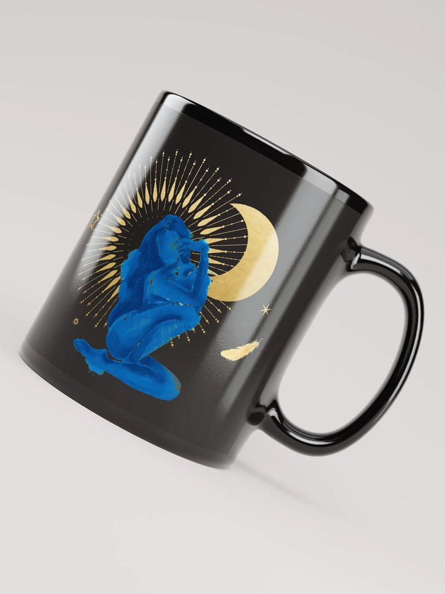 Goddess Golden Moon in Blue on Black product image (7)