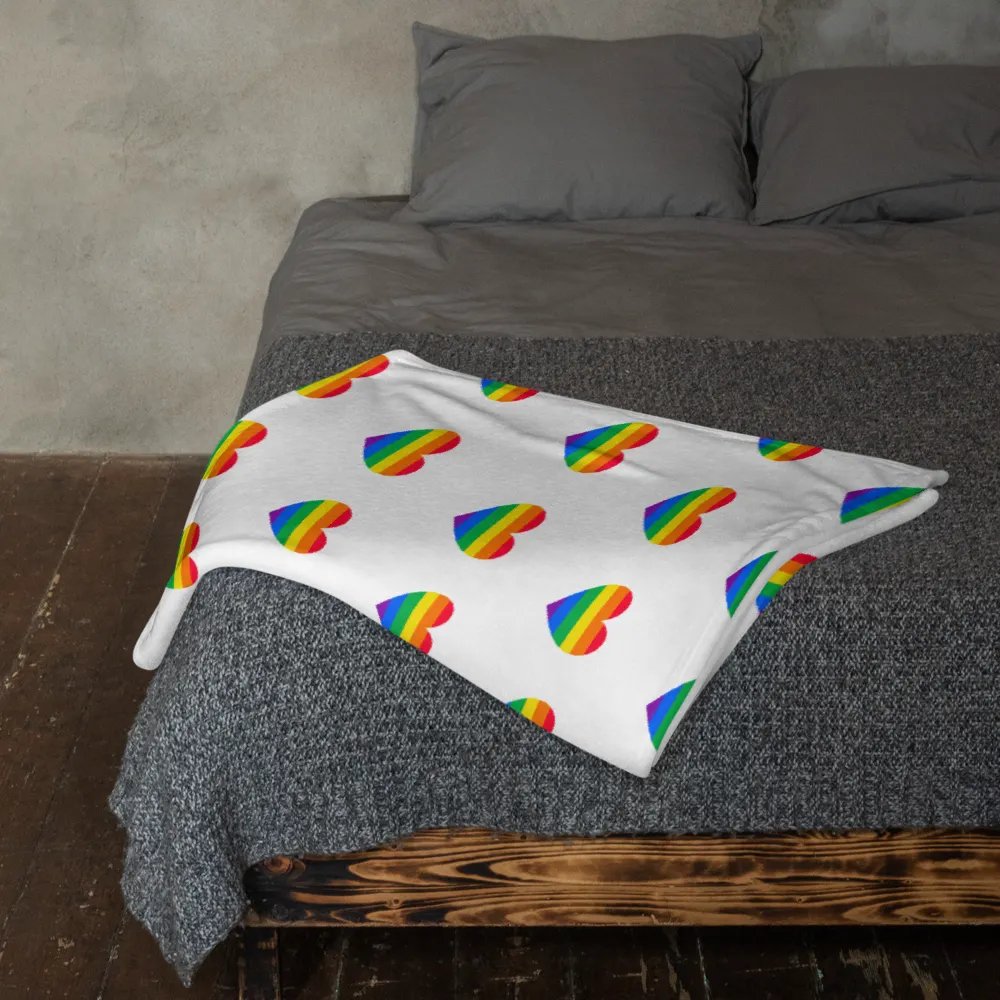 Rainbow Heart Blanket product image (12)