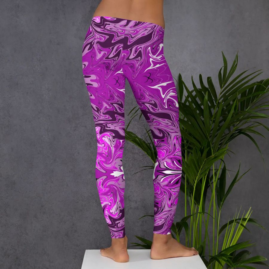 Pink Swirl All-Over Leggings product image (7)