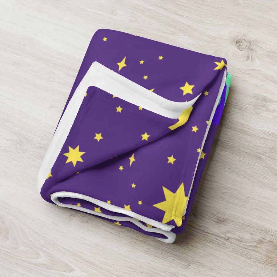 Cosmic Pizza Adventure Throw Blanket product image (4)