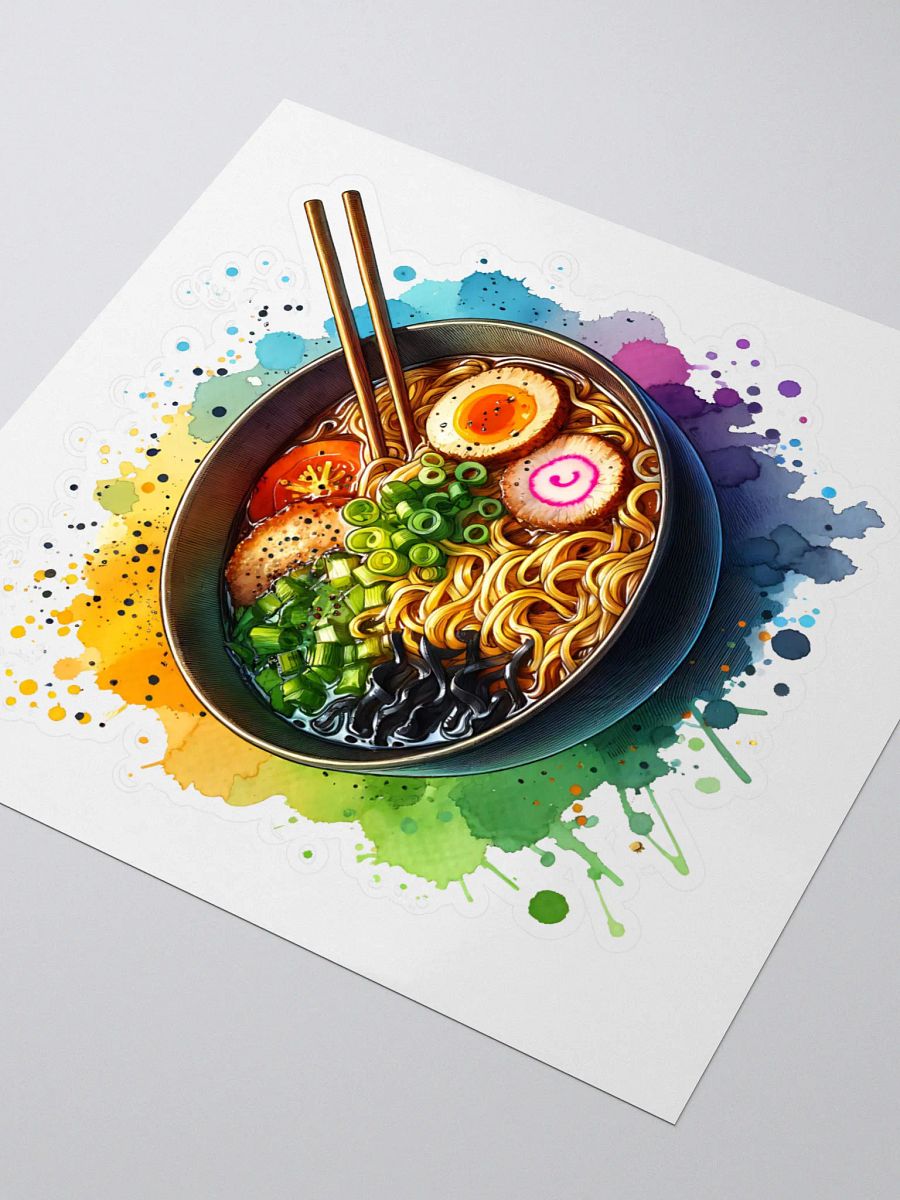 Watercolor Ramen Kiss Cut Sticker product image (3)