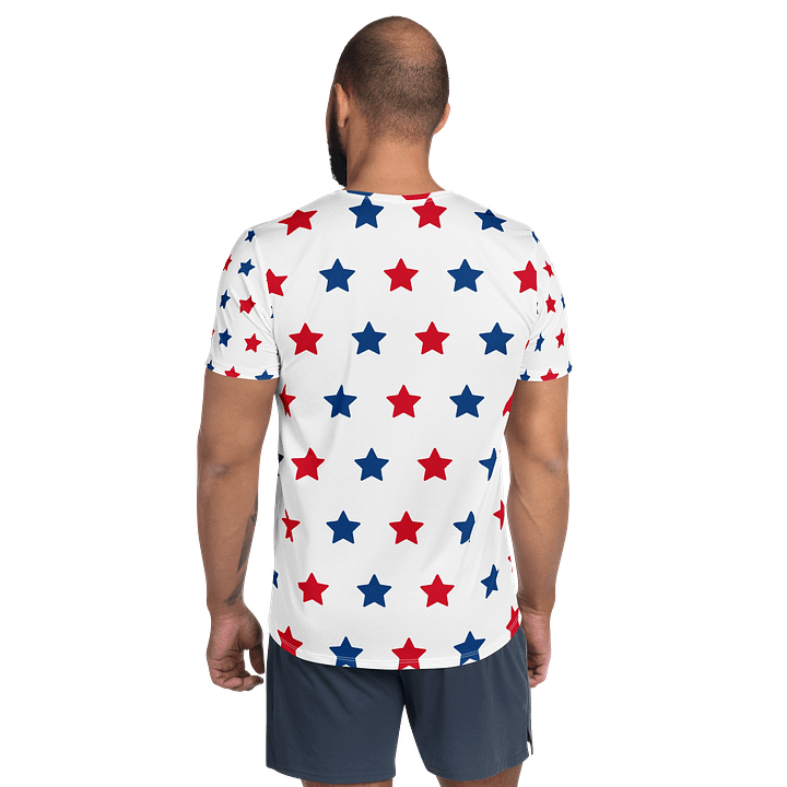 Patriotic Starburst All-Over Athletic Tee product image (2)