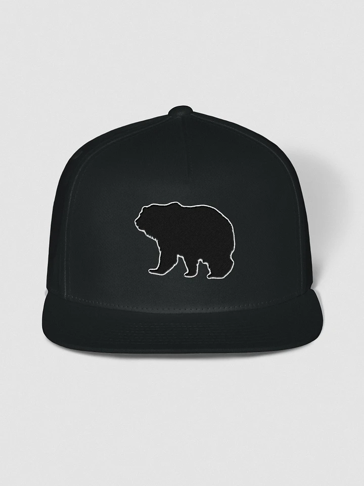 Blacked Out Grizzy Bear Limited Edition Logo Flat Brim Snapback product image (1)