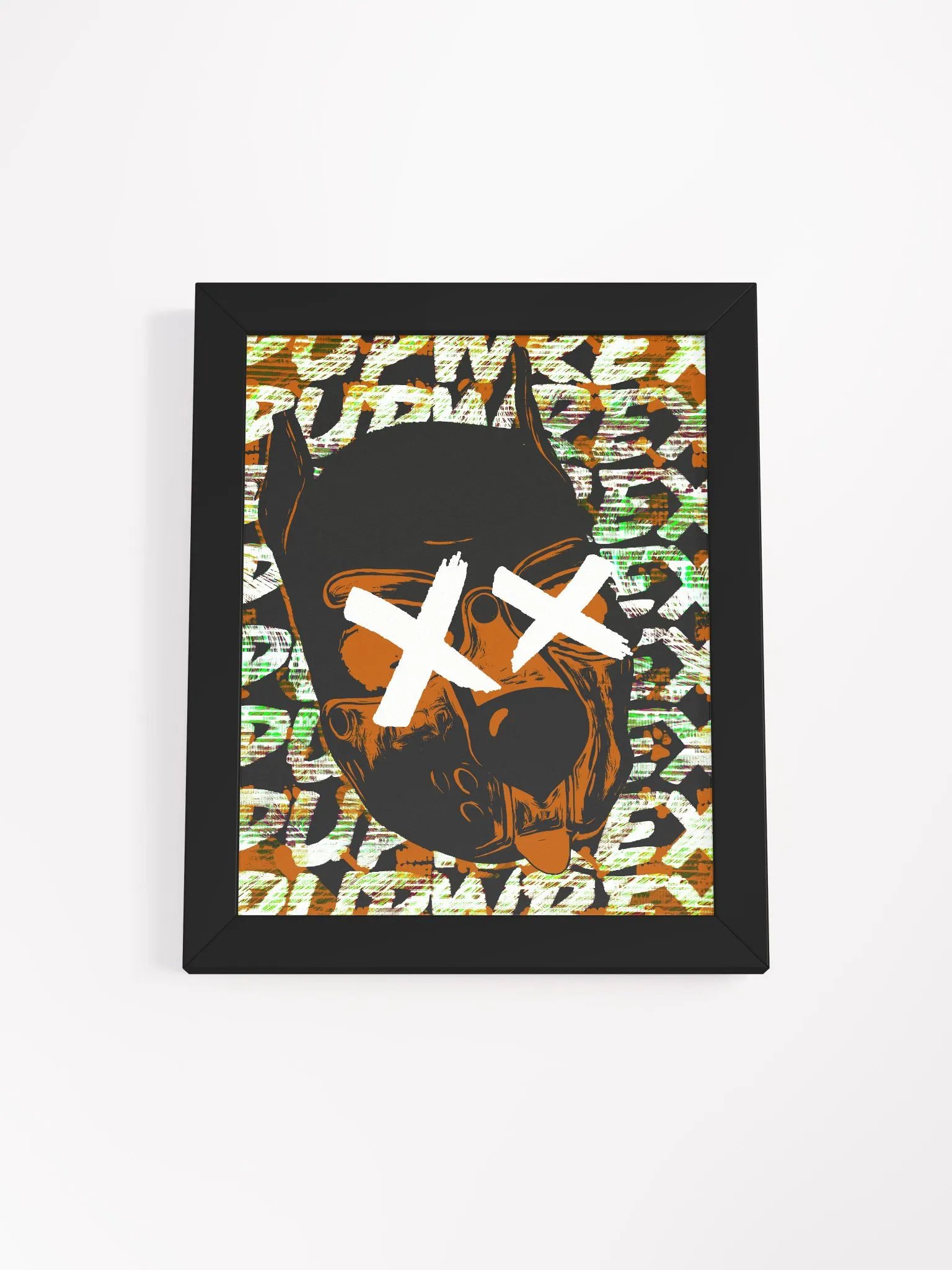 Killer Pup - Orange - Framed Matte Poster product image (1)