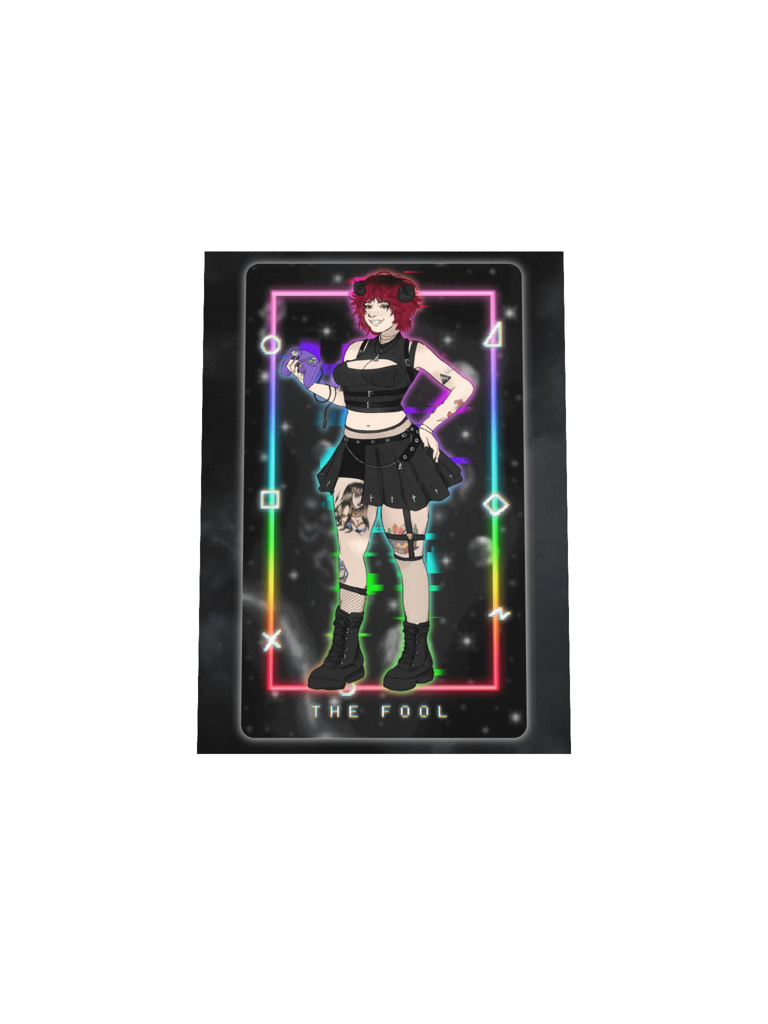 RAENBOU Neon Fool Tarot Poster product image (4)