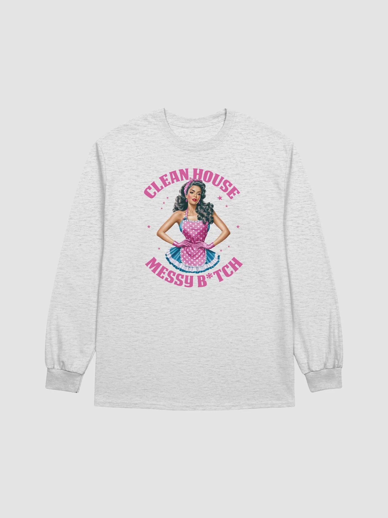 Sassy Pin-Up Retro Character Long Sleeve Tee product image (1)