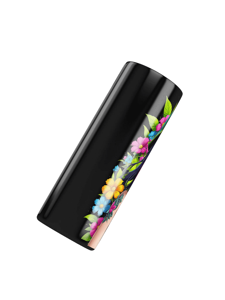 Brat 20 oz Skinny Stainless Steel Tumbler - Black - Brat Life v6 product image (4)