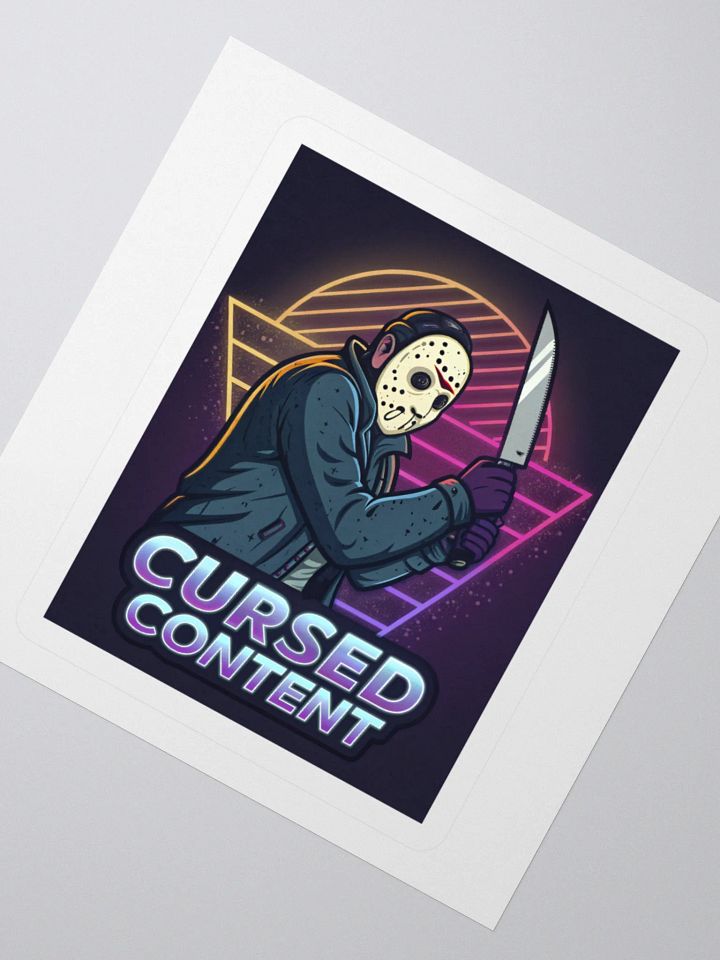 Cursed Content Sticker, Featuring the Shimmer Lake Slasher: Variant #1 product image (2)
