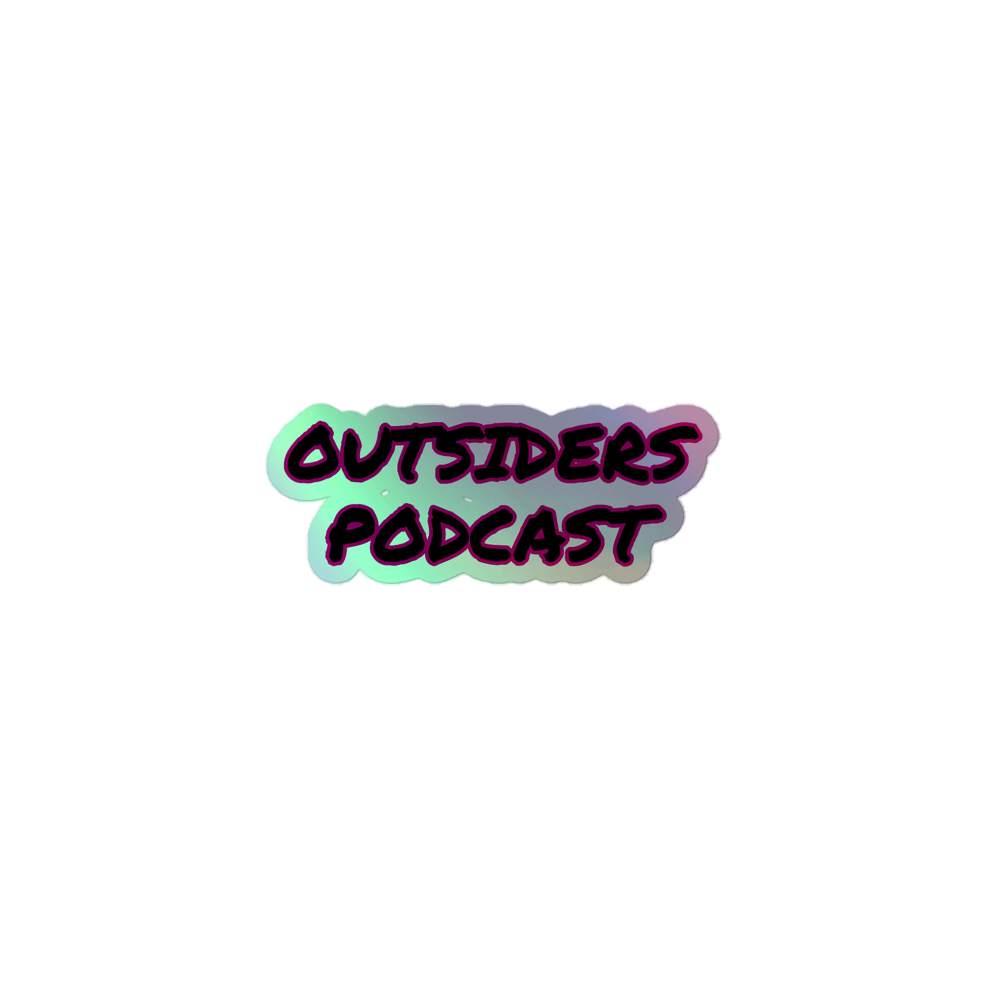 Holographic 'Outsiders Podcast' Sticker Sheet product image (1)