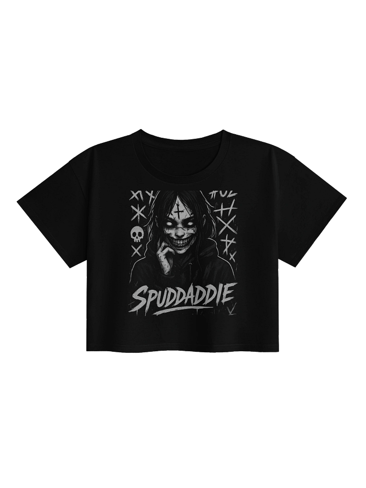 SpudDaddie // Blackout Curse Crop Tee product image (1)