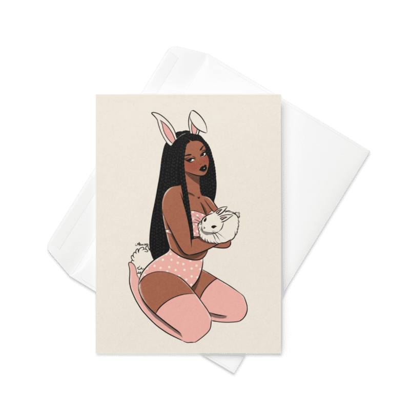 Bunny Greetings - Cute Easter Card product image (1)