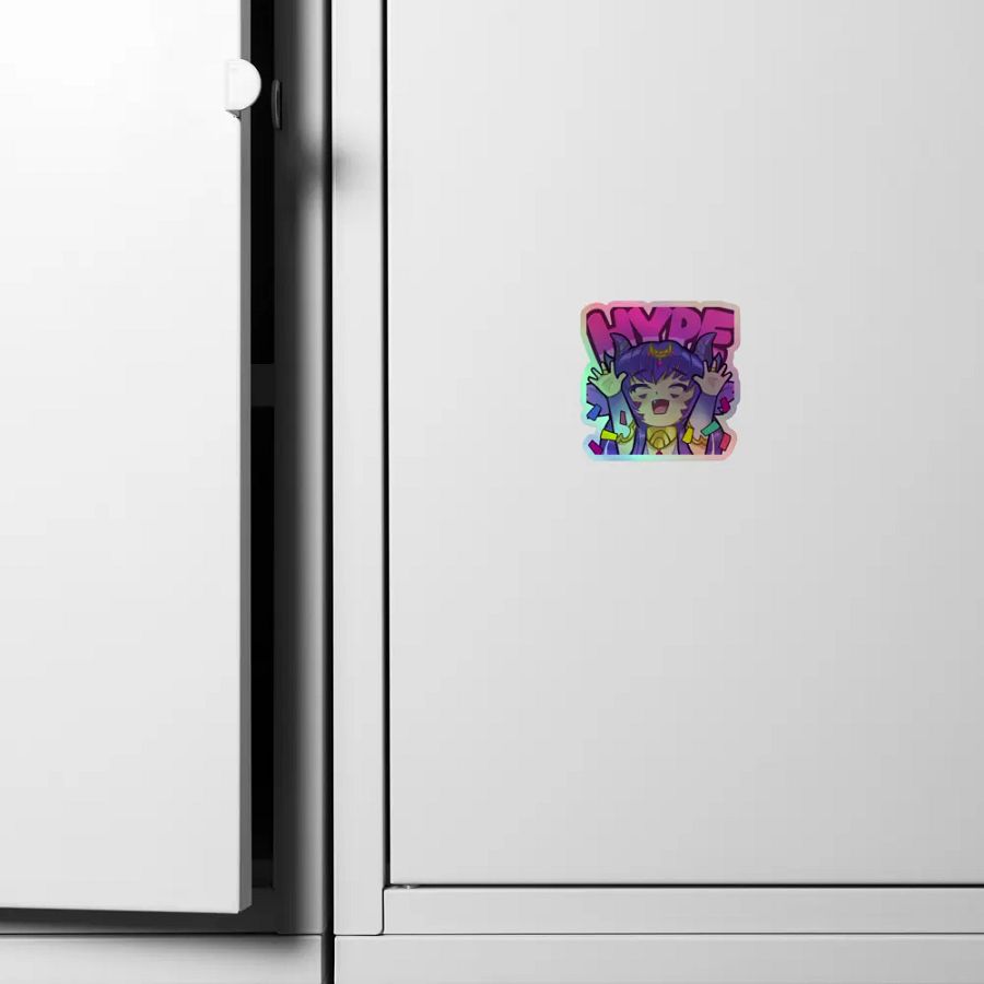 CosmicChroma - Vtuber HYPE Twitch Emote - Holographic Sticker product image (6)
