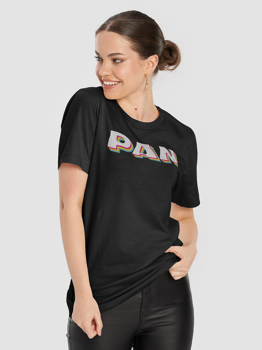 Pan Flag Retro Text T-Shirt product image (2)